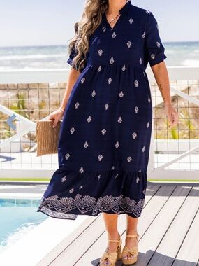 ChicSoul.com Sweet as Can Be Dress Shift Dress Floral Resort Feminine Chic 2X